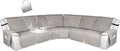 HDCAXKJ 100% Waterproof Reclining Sectional Couch Covers L Shape Recliner Sofa by HDCAXKJ