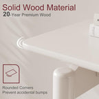 AQIMUELE Wood Console Table White Entryway Table, Thin Console Table, Sofa - Image 4