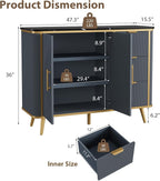 47.3" Modern Buffet Cabinet - Image 2