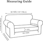 Turquoize Stretch Sofa Slipcover 2 Pieces Sofa Cover Couch Cover - Image 2