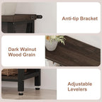 FATORRI Small Bookshelf, 3 Shelf Bookcase - Image 5