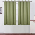 Sage Green Thermal Blackout Curtains/52 x 54 Inch/Set of 2 Panels Room by Lemomo