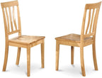 East West Furniture ANC-OAK-W Antique Dining Room Chairs - Image 6