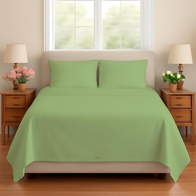 Sleeper Sofa Bed Sheet, 100% Cotton 400 Thread Count, 4 Piece Set, Deep Pocket by BeyondWhatYouSee