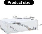 Faux Marble Coffee Table, Rectangle MDF Coffee Tables - Image 2