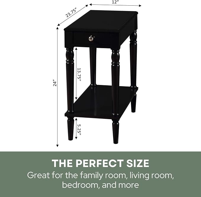 Convenience Concepts French Country No Tools Chairside Table - Image 2