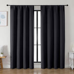 Simplebrand Ava Halloween Black Blackout Curtains by Simplebrand