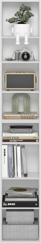 Furinno PASIR Book Shelf, 8-Tier Bookshelf, Bookcase - Image 4