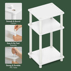 Furinno Just 3-Tier Turn-N-Tube End Table / Side Table / Night Stand / Bedside - Image 6
