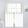 Yakamok Pure White Room Darkening Window Curtains 52x36 Inch by Yakamok