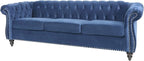 RARZOE Modern 2 Pieces Living Room Sofa Set, Contemporary Tufted Button Velvet - Image 7