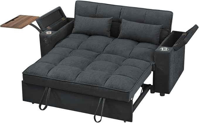 oaaktu 65''Convertible Sleeper Sofa Bed, 3-in-1 Pull Out Couch Bed - Image 5