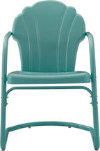 Crosley Furniture Tulip 2-Piece Outdoor Chair Set, Retro Metal Patio Chairs - Image 4