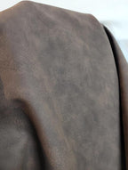 NAT Leathers | Dark Brown Tumbled Nubuck Calf Soft Faux Vegan Leather PU | 10 - Image 3