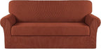 Turquoize Stretch Sofa Slipcover 2 Pieces Sofa Cover Couch Cover by Turquoize
