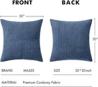 MIULEE Dusty Blue Decorative Throw Pillow Covers - Image 7