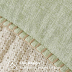 MIULEE Decorative Couch Throw Pillow Covers 16x16 Inch Light Green 2 Pack | - Image 2