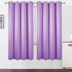 Blackout Curtains 66 x 72 Inch Long Lavender Curtains Set of 2 Panels Room by Lemomo