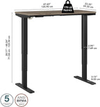 Bush Business Furniture 48-inch Electric Height Adjustable Standing Desk - Image 7