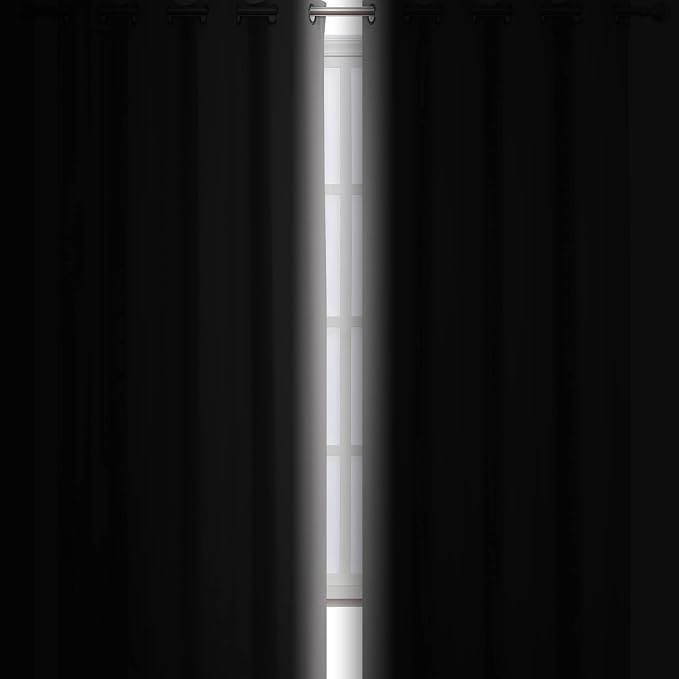 Light Grey Blackout Curtains 34 x 84 Inch Length/Set of 2 Curtain - Image 3
