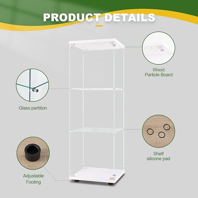 LFT HUIMEI2Y Glass Display Cabinet 3-Shelf - Image 3