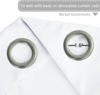 H.VERSAILTEX Patio White Curtains 100 x 96 Inches - Image 4