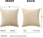 MIULEE Natural Beige Decorative Throw Pillow Covers - Image 7