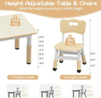 GAOMON Kids Table and 2 Chairs Set - Image 4