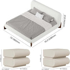homary Queen Size Upholstered Bed - Image 2