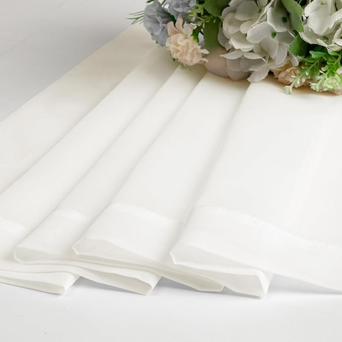 Ivory Sheer Curtains 78 Inches Long 2 Panels - Image 6
