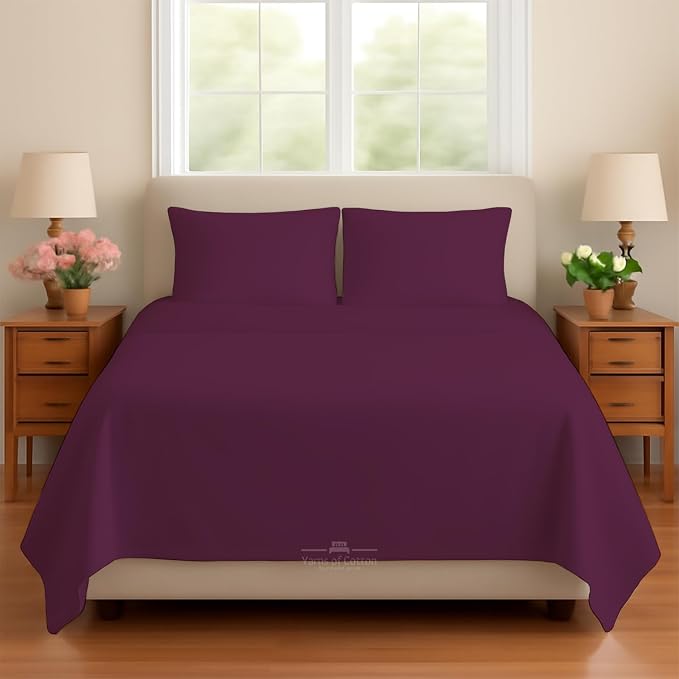 Sleeper Sofa Bed Sheet, 100% Cotton 400 Thread Count, 4 Piece Set, Deep Pocket by BeyondWhatYouSee