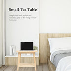 Nordic Style Solid Wood Bedside Table Shelf Small Sofa Corner Tea Table Living - Image 5