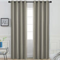 Yakamok Room Darkening Curtains 52x84 inch Length Taupe-Living Room | 2 panels by Yakamok