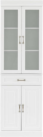 Crosley Furniture Stanton Glass Door Pantry Storage Cabinet - Image 4