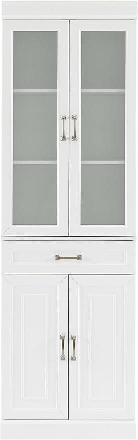 Crosley Furniture Stanton Glass Door Pantry Storage Cabinet - Image 4