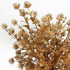 Gold Baby Breath Artificial Christmas Flowers, Plastic Gypsophila Plant Fake Plants for Wedding Bridal Bouquet Party Indoor DIY Home Hall Table Centerpieces Arrangements Decoration - Golden 2 Pcs - Image 4