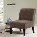 H.VERSAILTEX Armless Accent Chair Covers Thick Velvet Armless Chair Slipcovers - Image 2