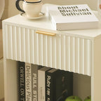 Fultyle White Nightstand, Modern Bedside Table - Image 6