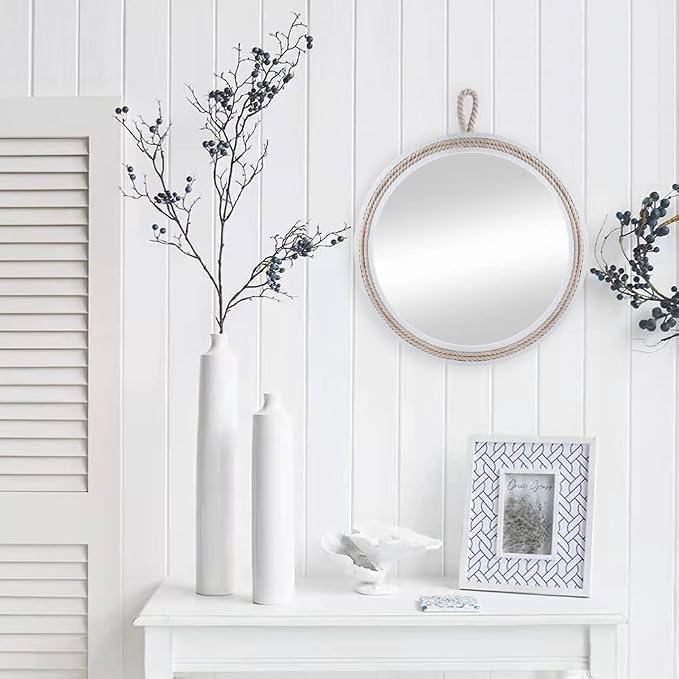 Small Decorative Mirror 11.4'' Round Hanging Mirror - Image 5