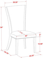 East West Furniture VEP7T21 Verona Parson Kitchen Chairs - Image 14