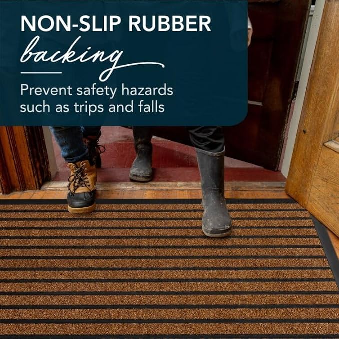 ubdyo Extra Durable Door Mat Outside Entrance | Dirt Trapping, Non-Slip Backing - Image 6