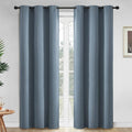 Yakamok Room Darkening Curtains 42x84 inch Length Stone Blue-Living Room | 2 by Yakamok
