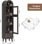 71" Tall Arched Storage Cabinet - Image 2