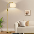 Nintiue Upgraded Modern Arc Dimmable Tall Standing Floor Lamp by Nintiue