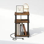 Furinno JUST Night Stand, 3-Tier Turn-N-Tube Nightstand - Image 6