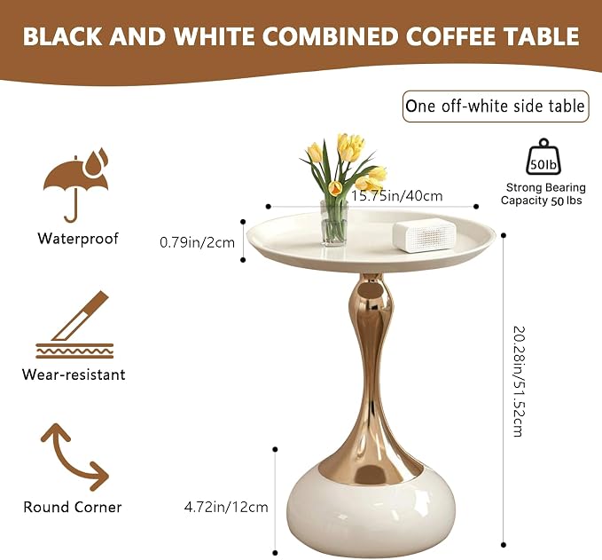 Elegant Modern Side Table - Image 2