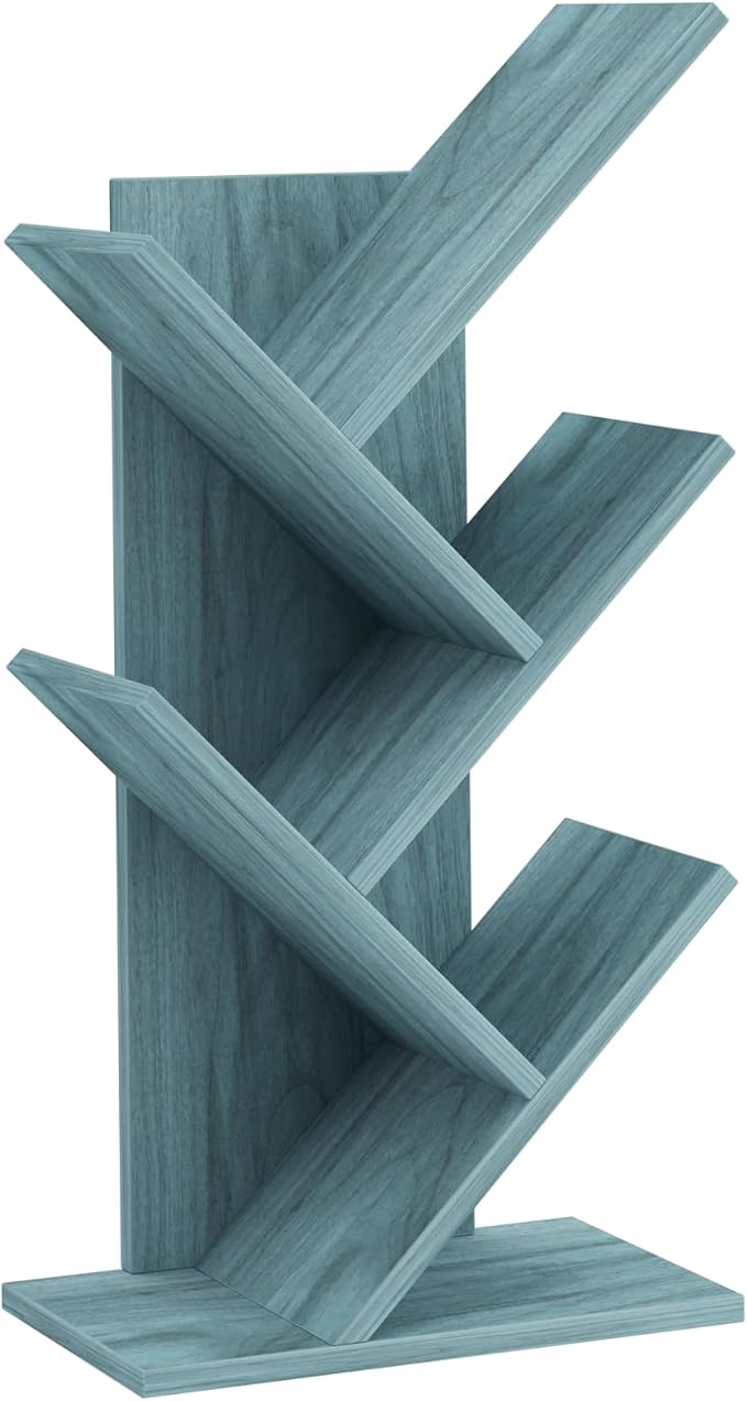 SHEEPAM 5 Tier Tree Book Shelf, Small Desktop Bookshelf - Image 8