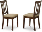 East West Furniture ANC-CAP-W Antique Dining Room Chairs - Image 4
