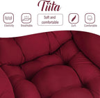 Tiita Lazy Chair with Ottoman, Comfy Leisure Sofa Armchair with Ottoman - Image 9