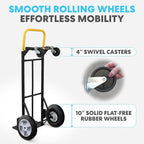Simpli-Magic 2 in 1 Convertible Hand Truck and Dolly, 800LBS – Heavy-Duty - Image 4